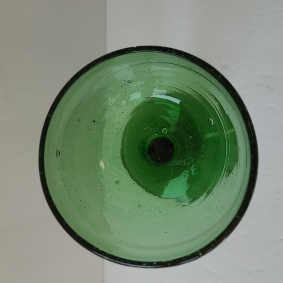 Hand blown recycled glass candle holder - Picture 4 of 6